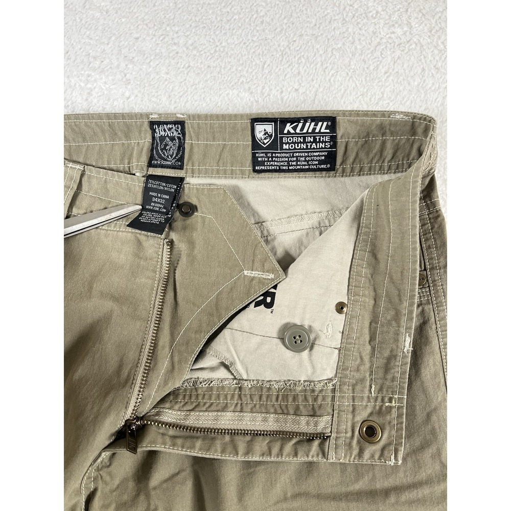 Kuhl Revolvr Khaki Tan Lightweight Pants Men's 34x32 (36x32) Stretch Hiking - Picture 5 of 8